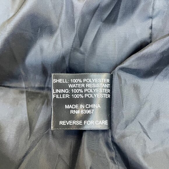 Spire Mens Black Polyester Hooded Jacket With Leather Water-Resistan 4XL - Picture 4 of 6